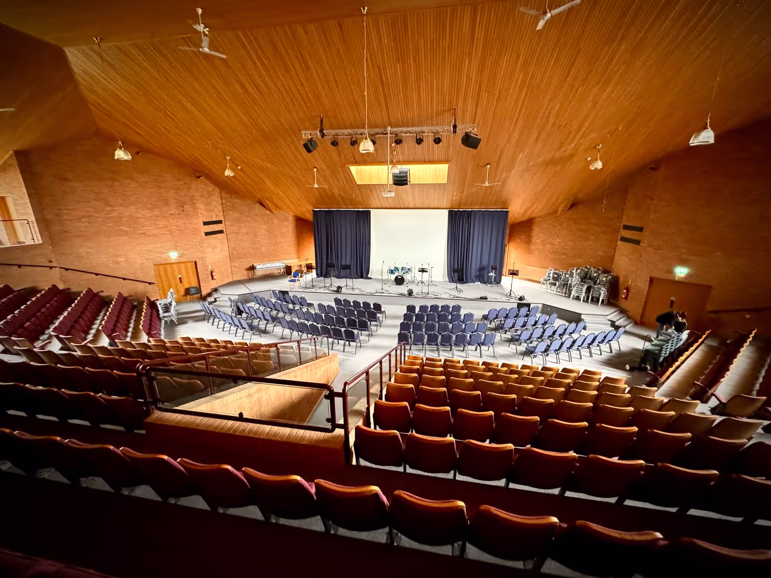 Auditorium with theatre-style seating at The Coton Centre