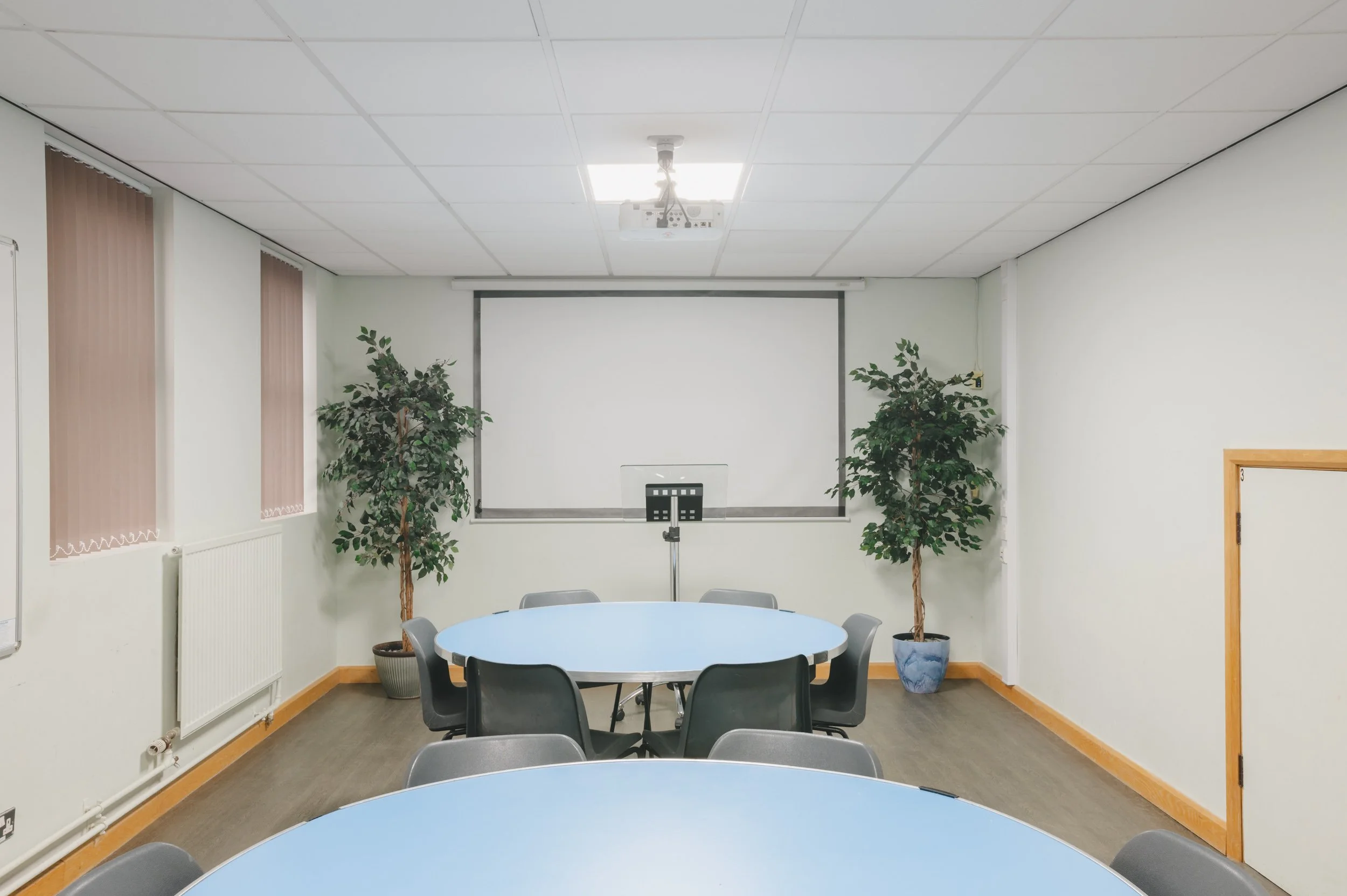 Bright modern foyer at The Coton Centre